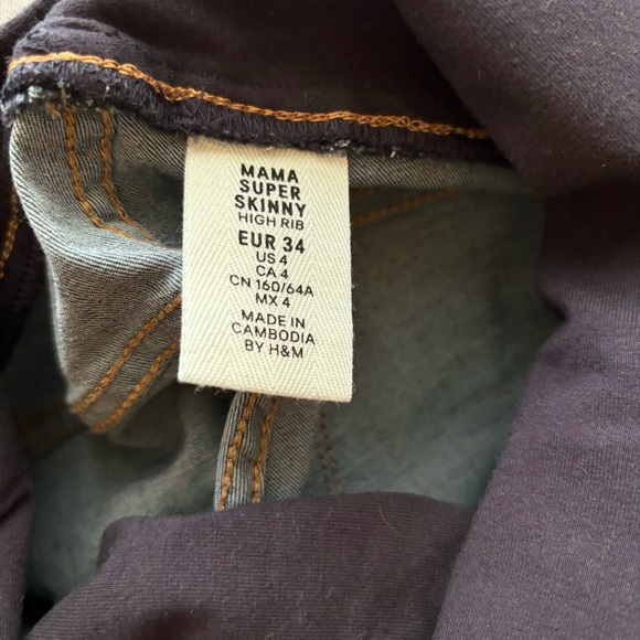 H&M MAMA Maternity Leggings size 4 - Picture 3 of 4